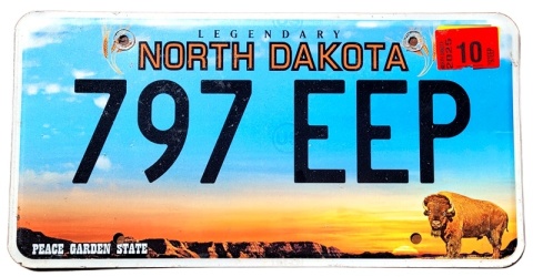 North Dakota 2025 - tablica z USA