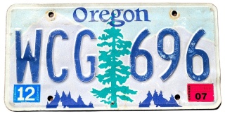 Oregon 2007 - tablica z USA