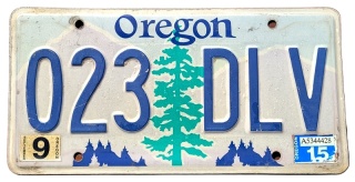 Oregon 2015 - tablica z USA