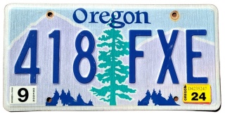 Oregon 2024 - tablica z USA