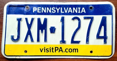 Pennsylvania - tablica z USA