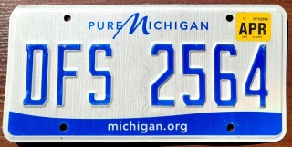 Michigan 2018 - tablica z USA