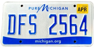 Michigan 2018 - tablica z USA