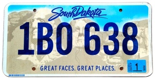 South Dakota 2017 - tablica z USA