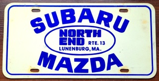 Tablica dekoracyjna - Subaru, Mazda