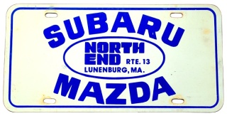 Tablica dekoracyjna - Subaru, Mazda