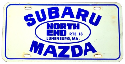 Tablica dekoracyjna - Subaru, Mazda
