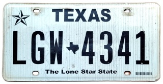 Texas - tablica z USA