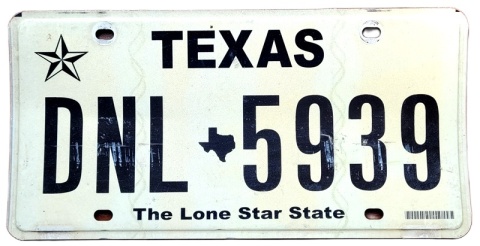 Texas - tablica z USA