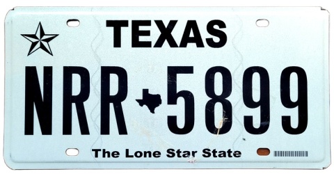 Texas - tablica z USA