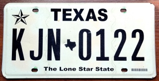 Texas - tablica z USA