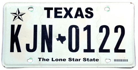 Texas - tablica z USA