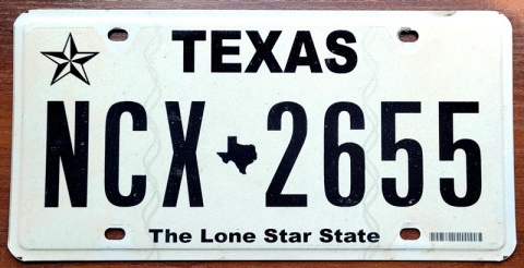 Texas - tablica z USA