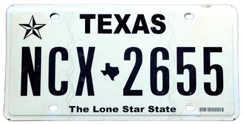 Texas - tablica z USA