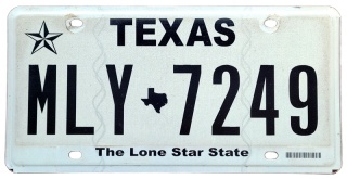 Texas - tablica z USA