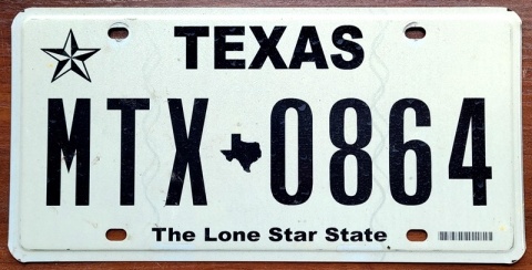 Texas - tablica z USA