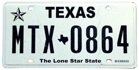 Texas - tablica z USA