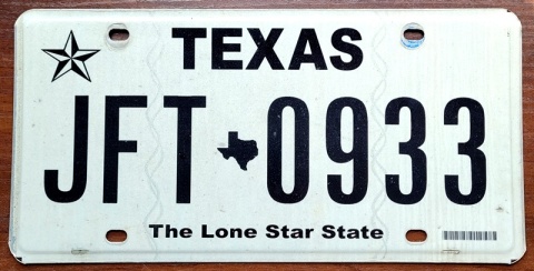 Texas - tablica z USA