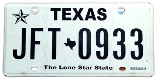 Texas - tablica z USA