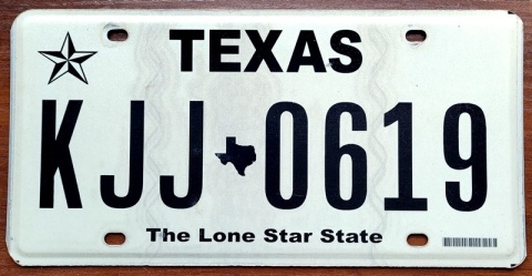 Texas - tablica z USA
