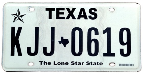 Texas - tablica z USA