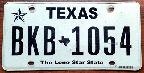 Texas - tablica z USA