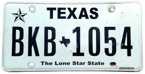 Texas - tablica z USA