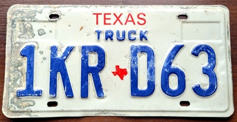Texas - tablica z USA