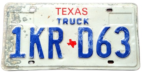 Texas - tablica z USA