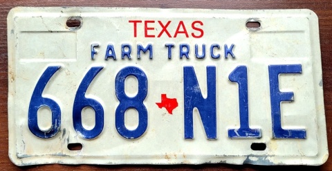 Texas - tablica z USA