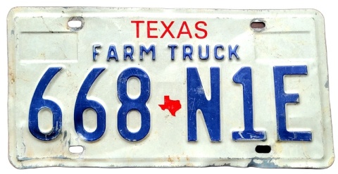 Texas - tablica z USA
