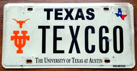 Texas - tablica z USA