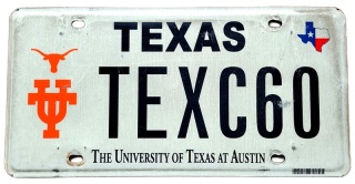 Texas - tablica z USA