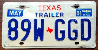 Texas - tablica z USA