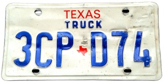 Texas - tablica z USA