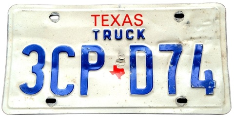 Texas - tablica z USA