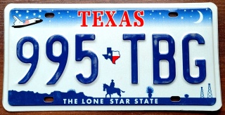 Texas - tablica z USA