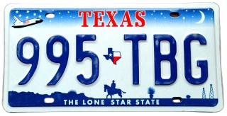 Texas - tablica z USA