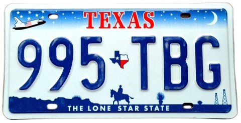 Texas - tablica z USA