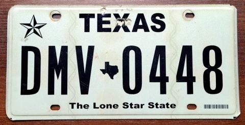 Texas - tablica z USA