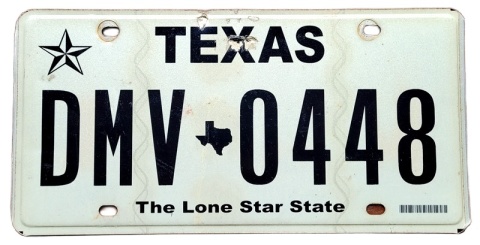 Texas - tablica z USA