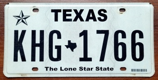 Texas - tablica z USA
