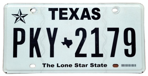 Texas - tablica z USA