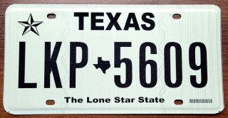 Texas - tablica z USA