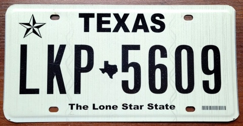 Texas - tablica z USA