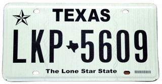 Texas - tablica z USA