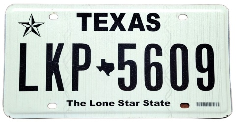 Texas - tablica z USA