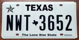Texas - tablica z USA