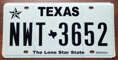Texas - tablica z USA