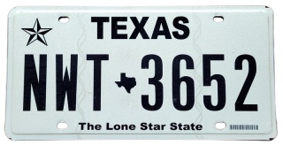 Texas - tablica z USA